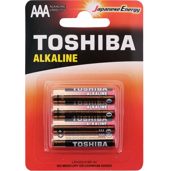 Батарейка Toshiba Alkaline GCA LR-03 BP-4C