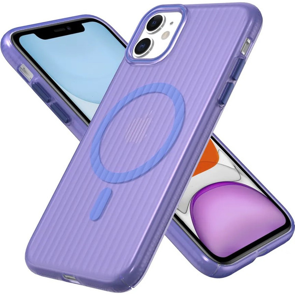 Задняя накладка CASE Translucent Strip Apple iPhone 11 (синий)