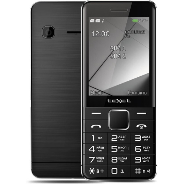 Сотовый телефон Texet TM-425 (+ЗУ WC-111) черный