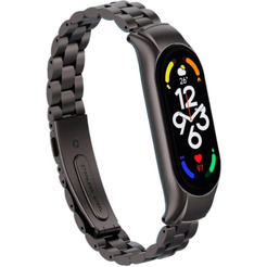 Ремешок Bingo Stainless для XIAOMI Mi Band 7 Черный матовый