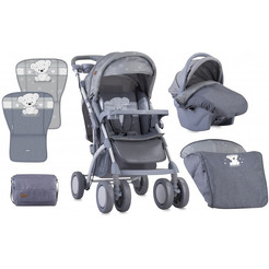 Прогулочная коляска LORELLI Toledo Grey My Teddy + автокресло