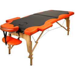 Массажный стол Atlas Sport Складной 2-с 60см 2D-60185/4 (черный/оранжевый)