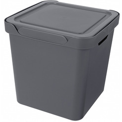 Ящик для хранения Бытпласт Econova Luxe 18 л 433242611 (серый)