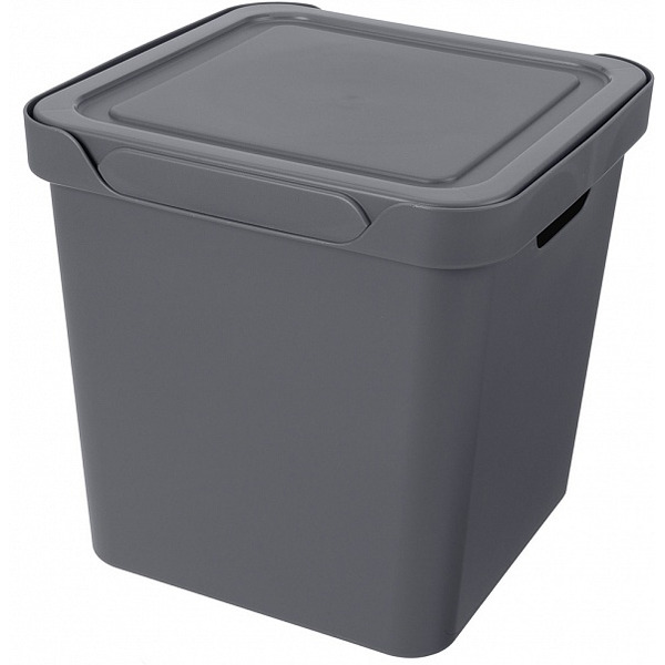 Ящик для хранения Бытпласт Econova Luxe 18 л 433242611 (серый)