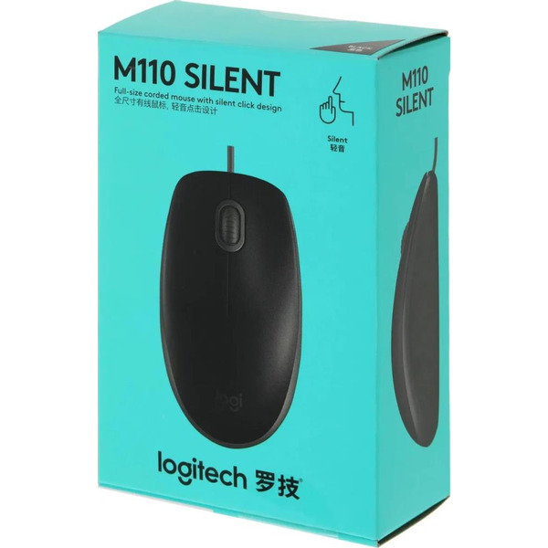 Мышь Logitech M110 Silent черный (910-005502)