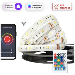 Умная светодиодная лента Connect  EKF slswf-3-rgbw