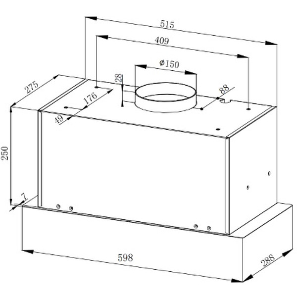 Вытяжка кухонная ZORG BONA 1000 52 M IX (нержавейка)
