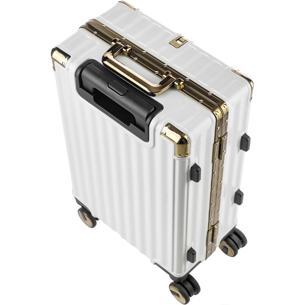 Чемодан DoubleW E087# (S, белый)