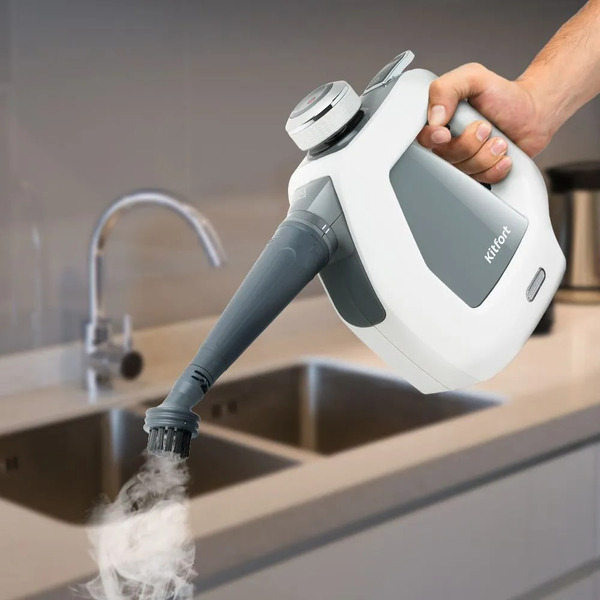 Пароочиститель KITFORT KT-918-2 (серый)