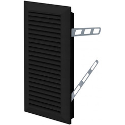 Решетка с сеткой от насекомых Awenta Classic T63CZ 14x28 (черный)