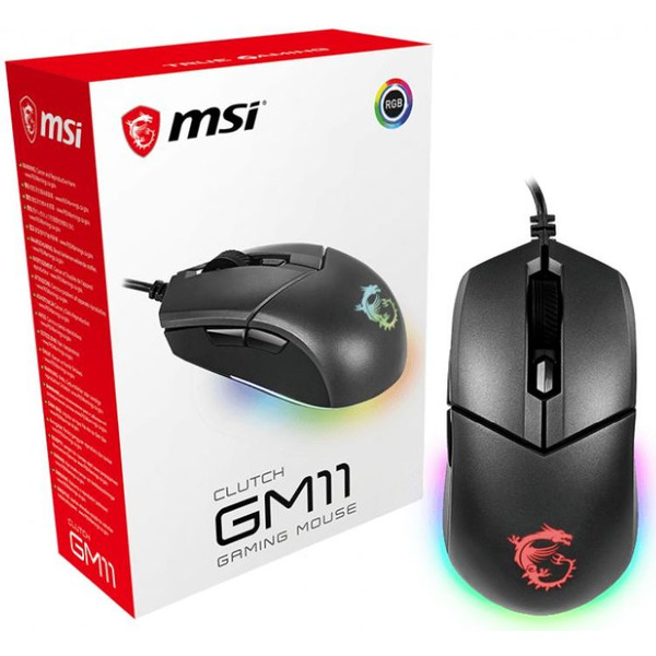 Мышь MSI Clutch GM11 (S12-0402030-CLA) черный