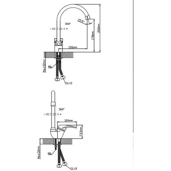 Смеситель Cronwil CD038-51M