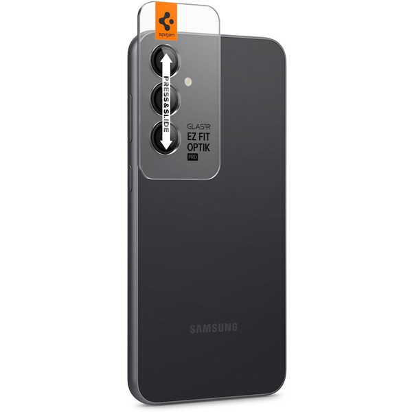 Защитное стекло Spigen Optik TR EZ Fit camera protector для Samsung Galaxy S23 FE AGL06987 (2шт)