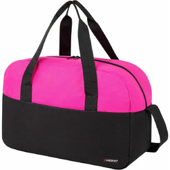 Сумка спортивная Heikki Base 272621 (30x44x17) черная/фуксия