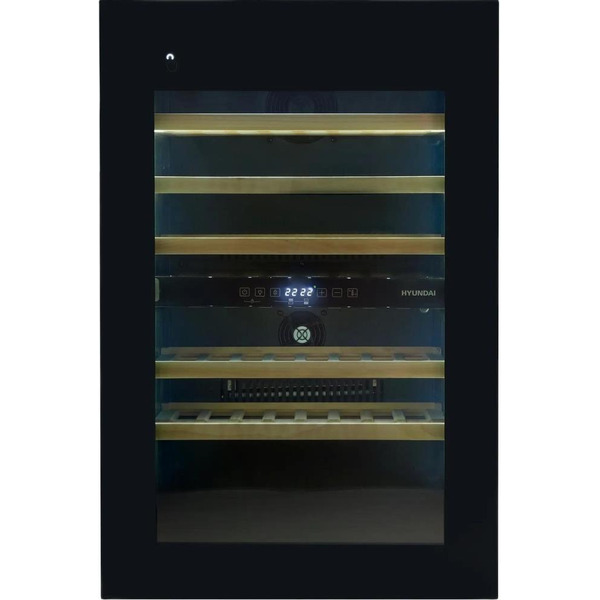 Винный шкаф Hyundai HBWC 0865 DCT (чёрный)