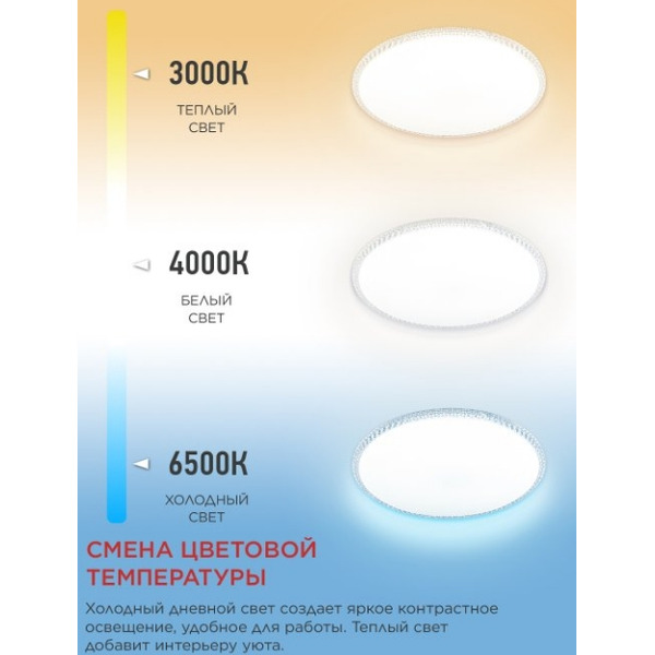 Светильник светодиодный IN HOME MYSTERY-95RC-WH (4690612060910)