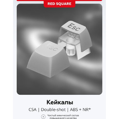 Клавиатура Red Square Alumix TKL Gray Matter RSQ-20048 (g3ms Sapphire)
