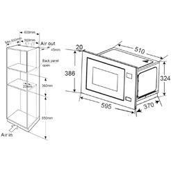 Микроволновая печь ZORG MIO251 S (белый)