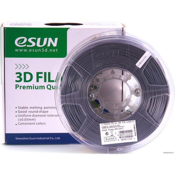 Пластиковая нить ESUN PLA+ 1,75 мм, 1кг, aqua (вода)