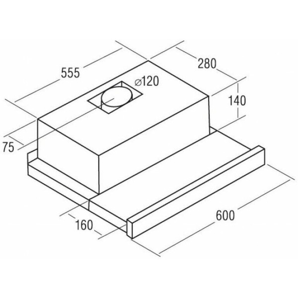 Вытяжка кухонная САТА TF-2003 60 DURALUM