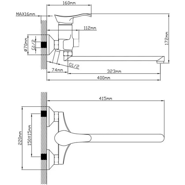 Смеситель AV Engineering AVJAS7-A080-222