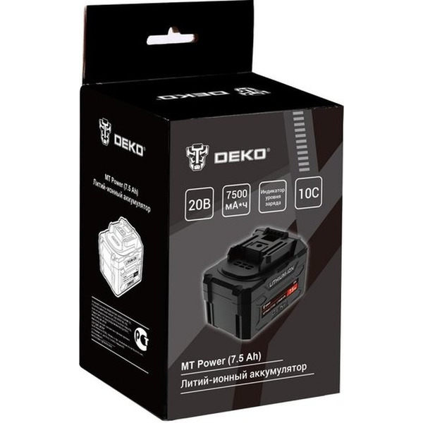 Аккумулятор Deko MT Power 084-1067 (20В/7.5 Ач)