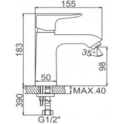 Смеситель Ledeme H34 L1034