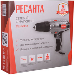 Дрель-шуруповерт Ресанта СШ-550-2 (75/16/1)