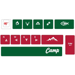 Набор кейкапов Havit KC006 (Красный/Зеленый) 13 шт