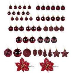 Шары елочные ЗОЛОТАЯ СКАЗКА Burgundy Style 592591 (бордо)