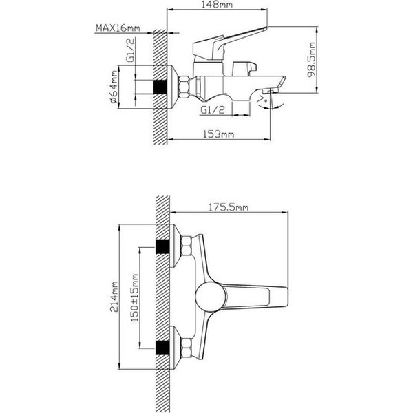 Смеситель Econoce EC0573BL