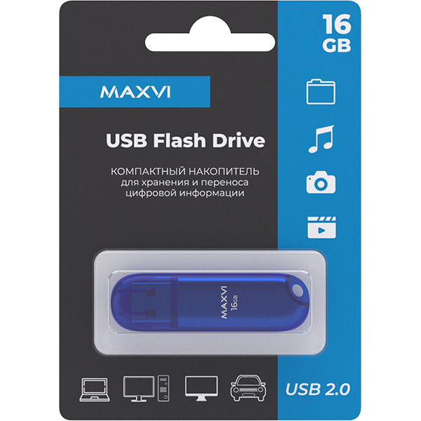 USB флеш-накопитель Maxvi P1 16GB (синий)
