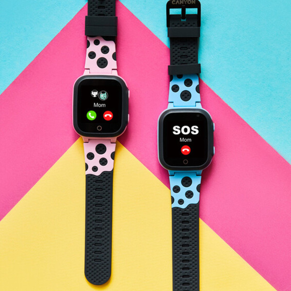 Умные часы Canyon Sandy CNE-KW34BL (серый/голубой)