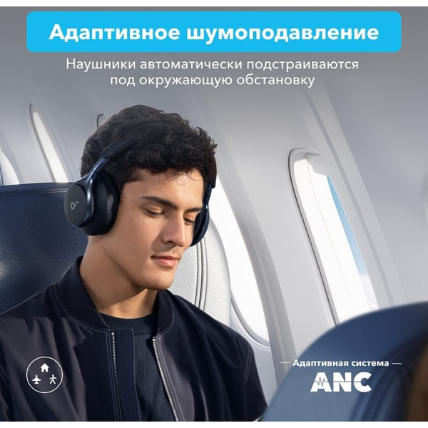 Наушники беспроводные SOUNDCORE Space One (SDC-A3035G11-BK) черный