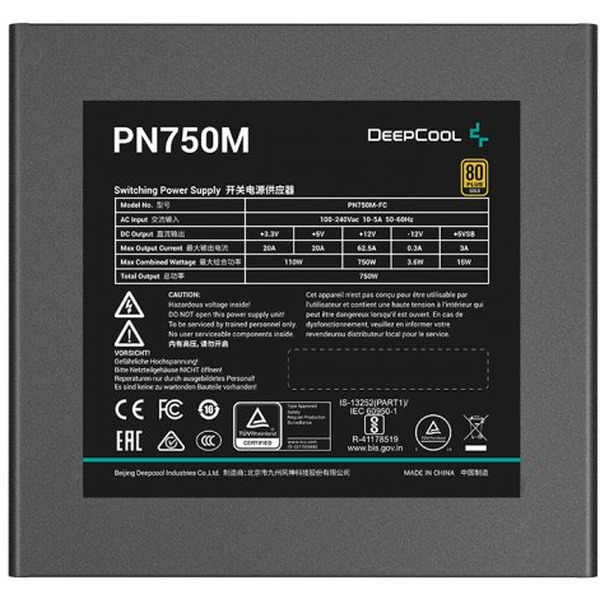 Блок питания DeepCool PN750M (R-PN750M-FC0B-EU)