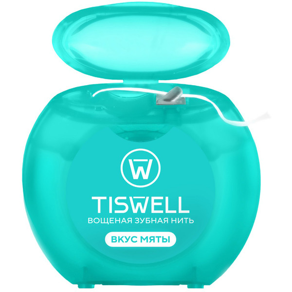 Зубная нить Tiswell с мятным вкусом (50м)