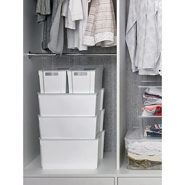 Ящик для хранения Violet Модуль без крышки 6618006 (18л, белый)