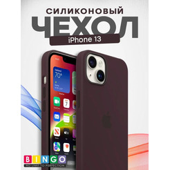 Бампер Bingo Silicone Case для APPLE iPhone 13 Кофейный