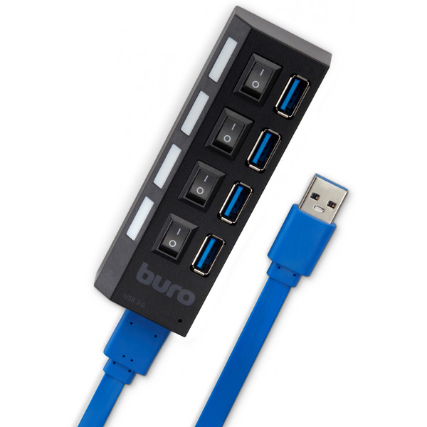 Разветвитель USB 3.0 Buro BU-HUB4-U3.0-L