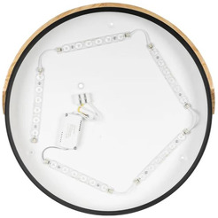 Припотолочная люстра Sundays Home 240924-18 5818 (черный/светлое дерево)