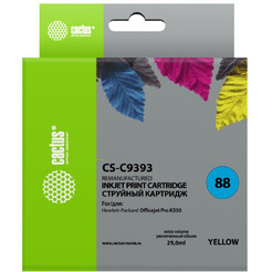 Картридж струйный Cactus CS-C9393 №88 (желтый)