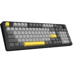 Компьютерная клавиатура AJAZZ AK980 V2 (черно-серая с желтым)