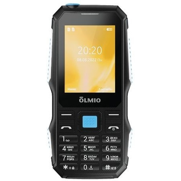Мобильный телефон Olmio X04 (черный/синий)