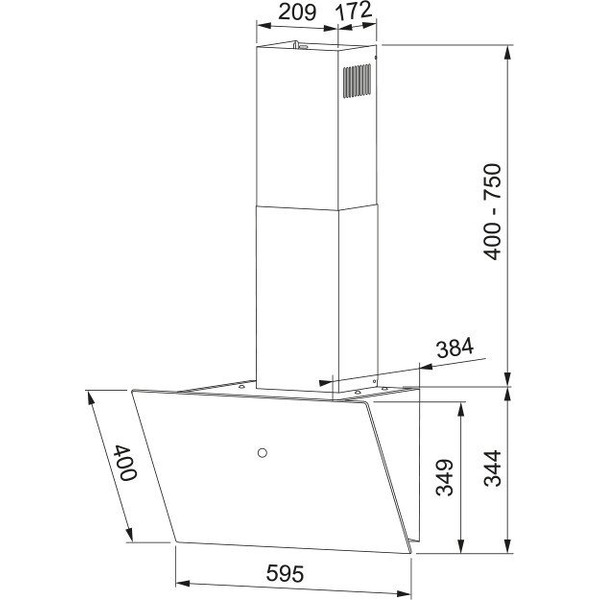 Кухонная вытяжка Franke Reflect 60 BK 330.0702.909