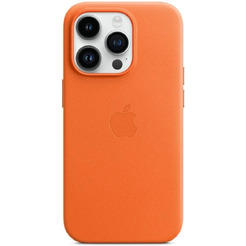 Бампер BINGO Leather Magsafe APPLE iPhone 14 Pro Оранжевый