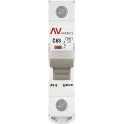 Выключатель автоматический EKF Averes AV-6 1P 63A (C) 6kA