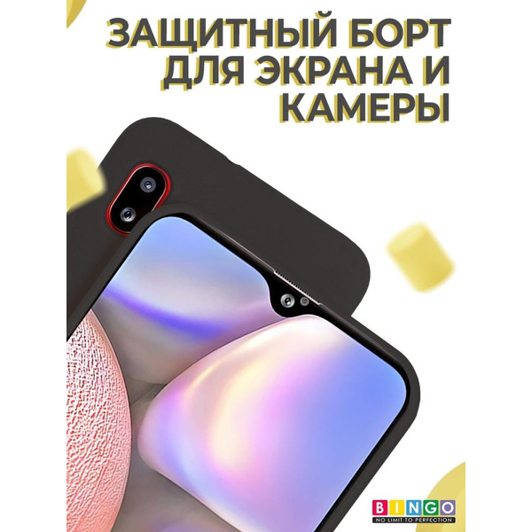 Бампер Bingo Liquid TPU для SAMSUNG Galaxy A10 Черный