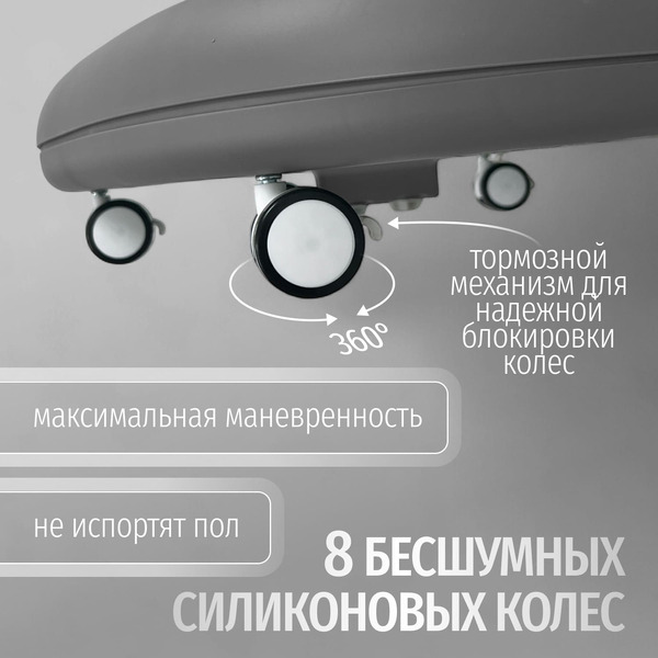 Стульчик для кормления Bubago William BG 193-2 (Серый)