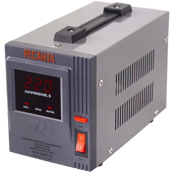 Стабилизатор напряжения Ресанта АСН-500/1-Ц (63/6/1)