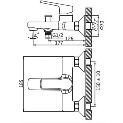 Смеситель AV Engineering AVHOB3-A163-690